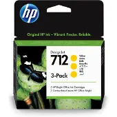 HP 712 / 3ED79A 3-Pack Yellow Ink