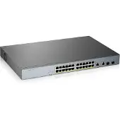 Zyxel GS1350-26HP - Switch - smart - 24 x 10/100/1000 (PoE+) + 2 x kombo Gigabit SFP (opplink) - stasjonær, rackmonterbar - PoE+ (375 W)