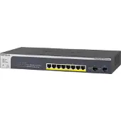 Netgear Smart GS510TPP - Switch - L3 Lite - smart - 8 x 10/100/1000 (PoE+) + 2 x SFP - stasjonær, rackmonterbar - PoE+ (190 W)