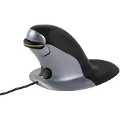 Fellowes Penguin Small - Vertical mouse - Laser - Sølv