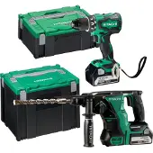 HiKOKI Kit 18V DS18DBS+DH18DBL – 2x5Ah batterier
