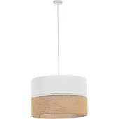 TK Lighting Hengelampe Linobianco med jute