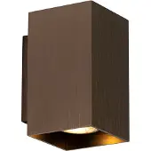 QAZQA Moderne vegglampe mørk bronse firkantet 2-lys - Sandy
