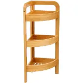 5 Five Bamboo Corner 3 Trays Baderomsarrangør