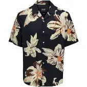 Only & Sons Dan Life Viscosenoos Kortarmet Skjorte