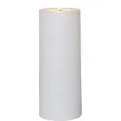 Star Trading LED stearinlys Flamme Rak 27,5 cm hvit plast batteridrevet