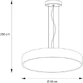 Arcchio LED-pendellampe Vanida, hvit, Ø 60 cm, opp/ned