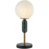 VIOKEF Bordlampe Polly med glasskjerm, marmor-element