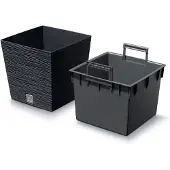 Prosperplast plantepotte FURU SQUARE LOW DFS300 – antrasitt