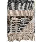 Creative Collection Isnel pledd, brun, resirkulert bomull