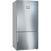 Bosch Serie | 6 KGN86AIDR - Kjøleskap/fryser - bunnfryser - bredde: 86 cm - dybde: 81 cm - høyde: 186 cm - 631 liter - Klasse D - inox-lettrens