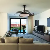 Schuller Valencia LED-takvifte Enzo, dimbar, CCT svart