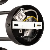 Argon Taklampe Mado i stål, svart, 2 lyskilder
