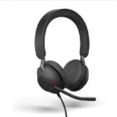 Jabra Evolve2 40 SE MS Stereo - Hodesett - on-ear - kablet - USB-A - lydisolerende - Certified for Microsoft Teams