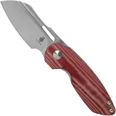 Kizer Cutlery October Linerlock Red Micarta