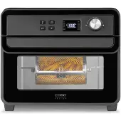 Caso AirFry Chef 1700, Elektrisk ovn, 22 l, 1700 W, 40 - 230 °C, Benkeplate, Sort