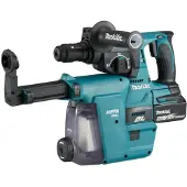 Makita DHR243RTJW - Combination hammer - trådløs - 3-mode - SDS-plus - 2 joule - 2 batterier, inkludert lader - 18 V