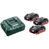 Metabo Basis Asc 30-36v + 3x 18v 4.0ah Lader Og Batteri