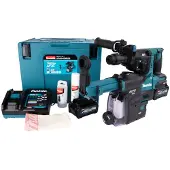 Makita HR004GM202 - Roterende hammer - trådløs - SDS-plus - 2.9 joule - 2 batterier, inkludert lader - 40 V