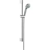 Hansgrohe Crometta 85 dusjsett med 650 mm dusjstang, hånddusj med 1 strålefunksjon og 1,6 meter dusjslange