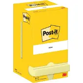 3M 654-CY, firkant, Gult, Papir, PEFC, 76 mm, 76 mm