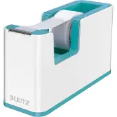Leitz WOW - Dispenser med kontortape - skrivebord - ice blue dispenser