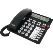 Tiptel Ergophone 1300, telefon med store knapper, svart
