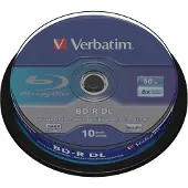Verbatim - 10 x BD-R DL - 50 GB 6x - spindel