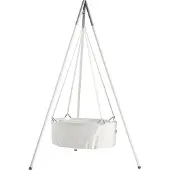 Leander Classic Vugge m. Madras - 83x50x30 cm - Hvit - - OneSize - Vugge