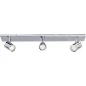 LINDBY taklampe til bad Dejan, 65 cm, 3 lyskilder, krom, IP44