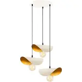 Opviq Hengelampe Sivani MR-964 3 lyskilder rondel hvit/gull