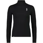 Mons Royale Merino Cascade Flex Mock Neck Teknisk skjorte svart