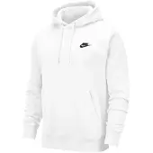 Nike Club fleecehettegenser til herre - Hvit