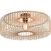 Good Bromo taklampe i bambus, Ø 60 cm