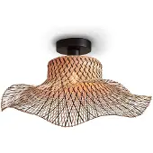 Good&Mojo Ibiza taklampe Ø 50 cm natur/svart