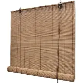 vidaXL Rullegardiner brun bambus 150 x 220 cm