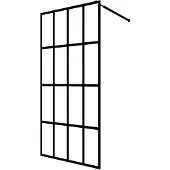 vidaXL Dusjskjerm frostet herdet glass 90x195 cm