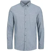 Jack & Jones Classic Melange Skjorte Med Lange Ermer