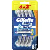 Gillette Blue 3 Comfort engangshøvler - 8-pakning