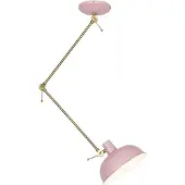 QAZQA Retro taklampe rosa med bronse - Milou