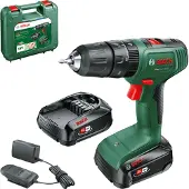Bosch EasyImpact 18V-40 - Hammerbor/driver - trådløs - 2 hastigheter - nøkkelfri borhylse 13 mm - 32 N·m - 2 batterier, inkludert lader - 18 V