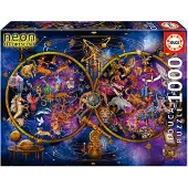 Educa Stjernebilde Neon Puslespill 1000 Stykker