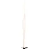 Kdln gulvlampe Shakti, krom, hvit satinert, høyde 200 cm
