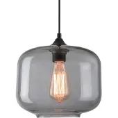 Zambelis Hengelampe 14102 av glass, røykgrå, Ø 24 cm