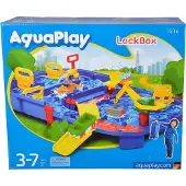 Aquaplay Vannbane - 27 Deler - 85x65 cm - Nøkkelboks Vannbane - - OneSize - Leketøy