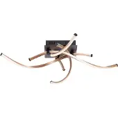 Paul Neuhaus LED-taklampe Polina, 4 lyskilder, gull, dimbar