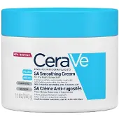 CeraVe SA Smoothing Cream, 340 g, Fuktighet, Beskyttelse, Utjevnende, Mykgjørende, Tørr hud, Ru hud, 24 timer, AQUA / WATER, UREA, CETYL ALCOHOL, GLYCERYL STEARATE SE, CETEARYL, ALCOHOL, NIACINAMID,.