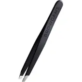 Browgame Cosmetics Signature Tweezer Slanted Soft Touch Black