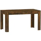vidaXL Spisebord røkt eik 140x74,5x76 cm konstruert tre