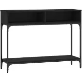 vidaXL Konsollbord svart 100x30,5x75 cm konstruert tre